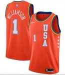 NBA 1 Williamson 2020 All-Star Rookie Game USA Maillot imprimé